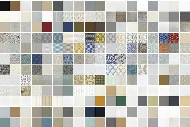 Drapery color and fabric options